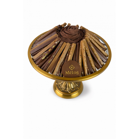 صينية ذهبي فاخر مكشوف