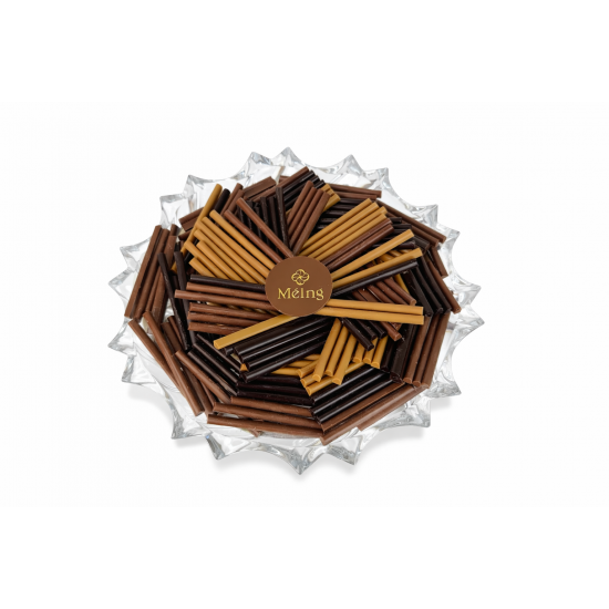 صينية شوكلت مكشوف زجاج نجمة