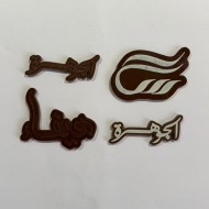 شريحة شوكولاتة خام بالاسم